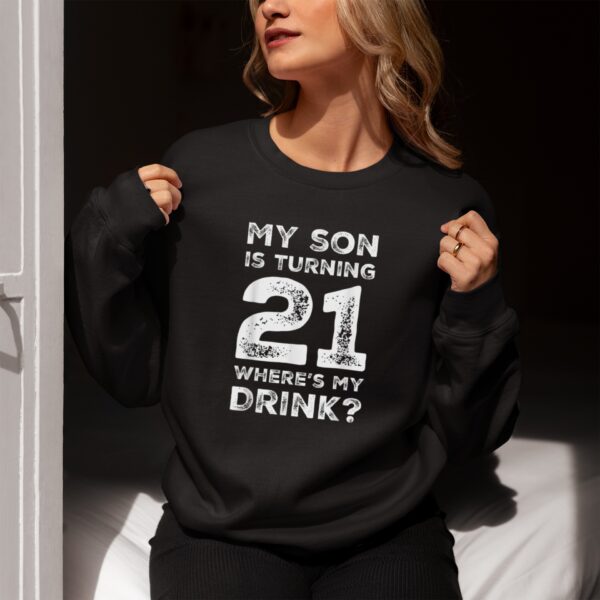21st Birthday for Dad Mom 21 Year Old Son Gift Family Squad T-Shirt 1