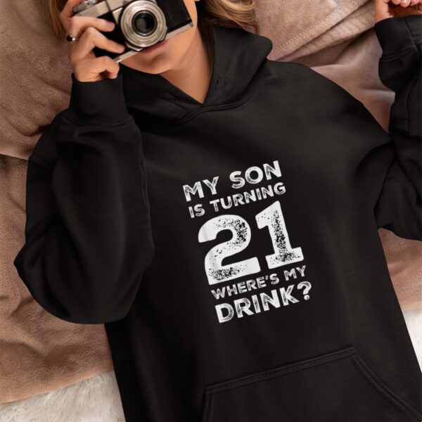 21st Birthday for Dad Mom 21 Year Old Son Gift Family Squad T-Shirt 2