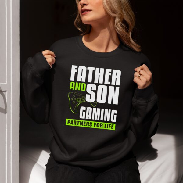 Father And Son Gaming Partners For Life Video Game Matching T-Shirt 1