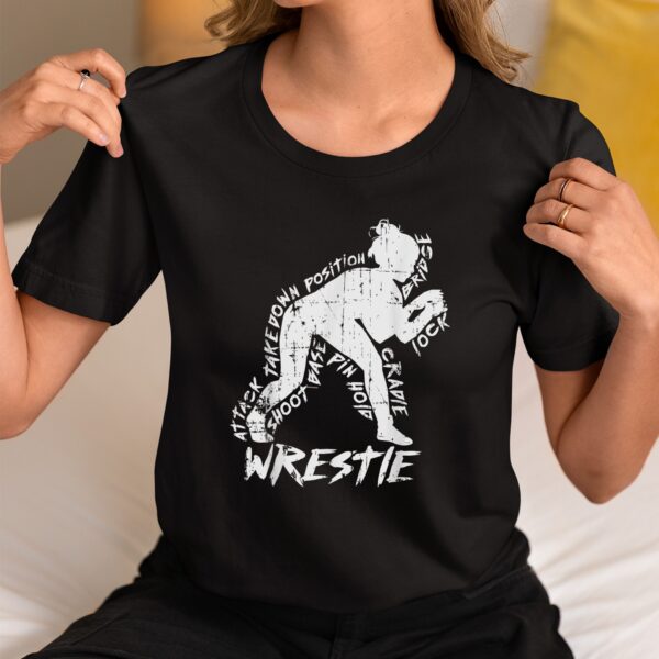 High School Wrestling Mom Dad Gift for Girls Wrestling T-Shirt