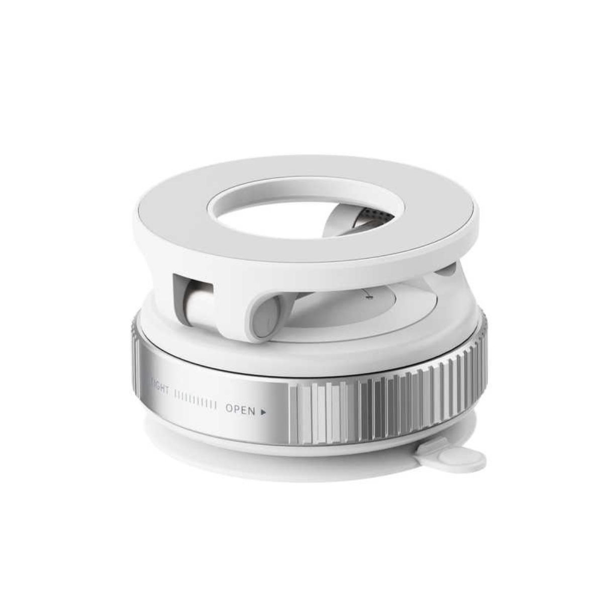 2025 Magnetic Car Phone Mount with Strong Vacuum Suction1 Compact white spice grinder with adjustable grinding levels for kitchen use.