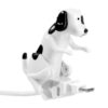 USB dog charger cable, fun dog design, compatible with micro USB devices, novelty tech accessory.