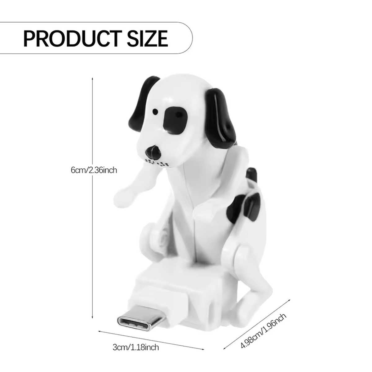 Dalmatian dog-shaped USB stick, cute design, 6 cm size. Perfect gift for tech and dog lovers.