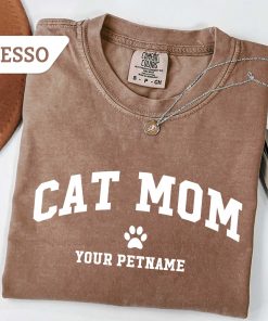 Custom Cat Mom Shirt, Cat Mom Gifts, Cat Mama Shirt, Personalized Pet Shirt.