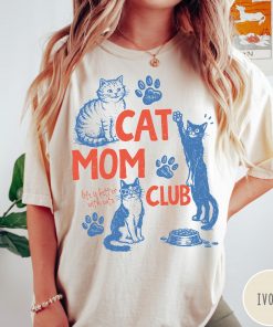 Cat Mom Club T-Shirt, Cat Mom Shirt, Cat Lover Gift, Funny Cat Mom Tee, Pet Lover Shirt