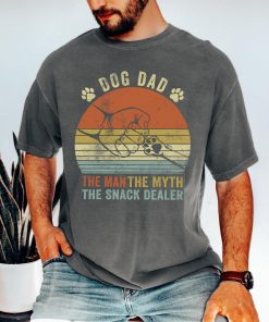 Funny Dog Dad Shirt, Man Myth Snack Dealer Tee, Fathers Day Gift