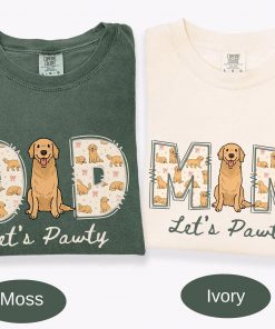 Let's Pawty Puppy Birthday Shirt, Toddler Dog Party Top, Matching Family Outfits.